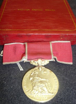 Lot 29 - A British Empire Medal, ELIZABETH II (Civilian), awarded to MISS BEATRICE MAY BLAIR., in box of...