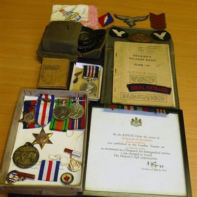 Lot 37 - A Second World War Gallantry Group of Five Medals, awarded to  1113442 L.SJT. R. RAMSDALE R.A.,...