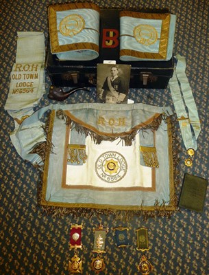 Lot 47 - A Collection of RAOB Roll of Honour Regalia, to Brother John Broughton of the Old Town Lodge...