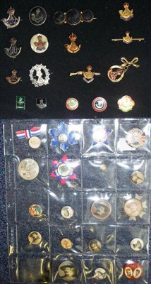 Lot 83 - A Collection of Seventeen Durham Light Infantry Sweetheart Badges, in gilt metal, enamel,...