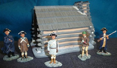 Lot 100 - A Britains Diorama Set  for the Valley Forge Scene, from the American Revolution Series.