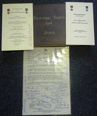 Lot 105 - A Letter Signed by Victoria Cross Recipients, who attended the 19th Reunion Dinner 29th May...