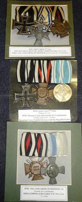 Lot 131 - A German First World War Trio, of Iron Cross, Second Class, Bavarian Military Merit Cross,...