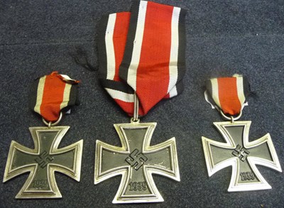 Lot 145 - A German Third Reich Knight's Cross of the Iron Cross, the reverse faintly stamped 800 below...