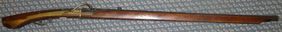 Lot 198 - A 19th Century Japanese Matchlock Teppo, the 85cm octagonal steel barrel inlaid with sinuous...