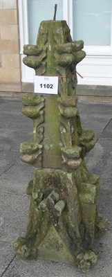 Lot 1102 - An Ecclesiastical Yorkshire Perpendicular Capital, 48cm by 48cm by 134.5cm (tapering to 183cm...