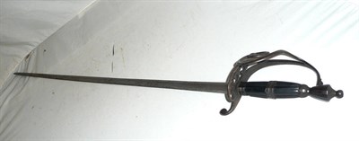 Lot 252 - A Late 17th Century English Officer's Spadroon, the 81cm single edge fullered steel blade...