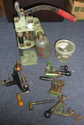 Lot 322 - A Quantity of Reloading Equipment, including a Redding combination tool with two flasks for...