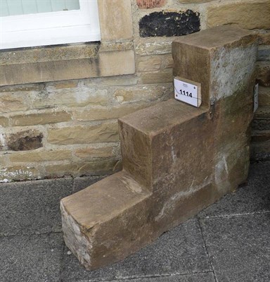 Lot 1114 - A Mounting Block, 94cm by 76cm by 23cm