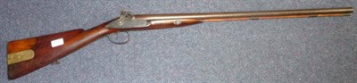 Lot 406 - A 19th Century Percussion Cap Double Barrel Shotgun by Deakin, London, the 74cm steel barrels...