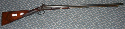 Lot 410 - A 19th Century Percussion Cap Double Barrel Sporting Gun by Joseph Kemp, London, with 76cm...