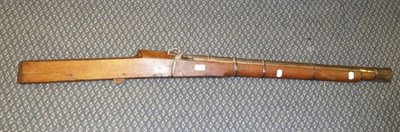 Lot 416 - A 19th Century Indian Matchlock Rampart Gun, the heavy 88cm steel barrel with ex-Jaipur Armoury...