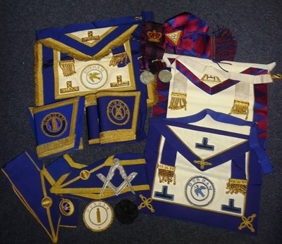 Lot 39 - A Collection of Craft Masonic Regalia, comprising Provincial Grand Lodge - Durham undress and...