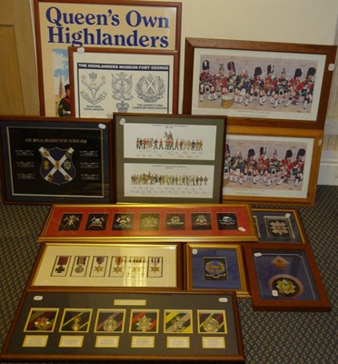 Lot 48 - A Large Collection of Modern Militaria, mainly relating to Highland regiments, and including...