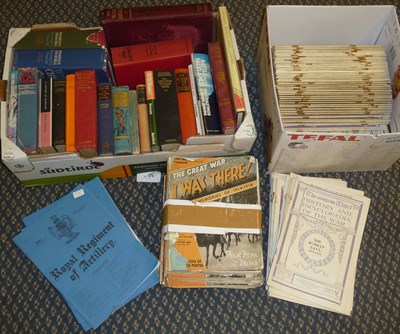 Lot 51 - A Quantity of Military Related Books and Magazines, including two volumes of Winston...