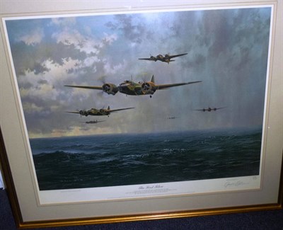 Lot 58 - Gerald Coulson - "Night of the Hunter", colour print of a Blenheim Mk IV flown by Wing...