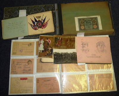 Lot 72 - A Collection of Mainly First World War Ephemera, including German Field Post letters and postcards