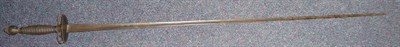 Lot 142 - A 17th Century Small Sword, the 84.5cm tapering triangular section fullered steel blade...