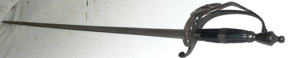 Lot 148 - A Late 17th Century English Officer's Spadroon, the 81cm single edge fullered steel blade...