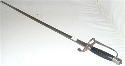 Lot 149 - A Late 17th Century English Officer's Spadroon, with 78cm single edge plain steel blade, the...