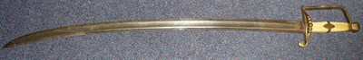 Lot 172 - A Georgian "Five Ball Spadroon" Type Naval Officer's Sword, the 71cm slightly curved single...