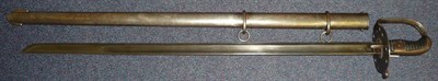 Lot 174 - A Copy of a 1796 Pattern Heavy Cavalry Trooper's Sword, the 88.5cm single edge fullered steel blade