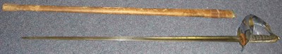 Lot 192 - A George V Sword, of similar pattern to 1897 pattern but with solid steel bowl hilt engraved...