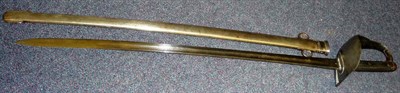 Lot 196 - An 1899 Pattern Cavalry Trooper's Sword, with 85cm single edge slightly curved fullered steel...