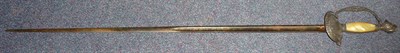 Lot 197 - An Early 19th Century French Diplomat's Sword, the 81cm single edge steel blade engraved and...