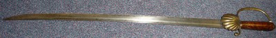 Lot 205 - An Early 18th Century Hunting Sword, the 65.5cm single edge steel blade with a narrow fuller to the