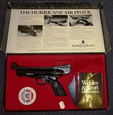 Lot 316 - PURCHASER MUST BE 18 YEARS OR OVER A Webley Hurricane .177 Calibre Air Pistol, un-numbered,...