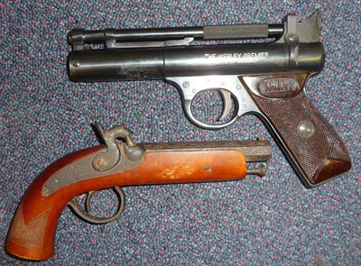 Lot 319 - PURCHASER MUST BE 18 YEARS OR OVER A Webley Premier .22 Calibre Air Pistol, with two piece...