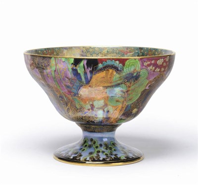 Lot 1153 - A Wedgwood Fairyland Lustre Melba Centre 2279 Bowl, circa 1920, pattern number Z4968, designed...