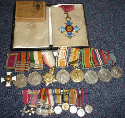 Lot 12 - A Very Interesting Boer War/First World War CBE DSO Group of Ten Medals and Miniatures, awarded...