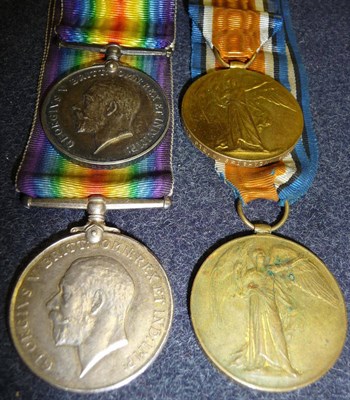 Lot 16 - Two First World War Pairs:- each of a British War Medal and Victory Medal, awarded to 27418...