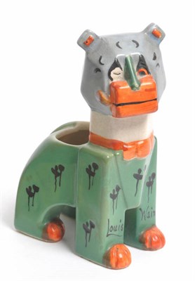 Lot 1162 - An English Pottery "Louis Wain" "Haw Haw" Model of a Futurist Cat, design registered 1914, modelled