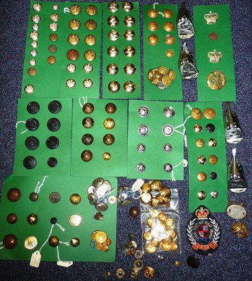 Lot 46 - A Collection of Military and Other Buttons, including King's Own Yorkshire Light Infantry,...