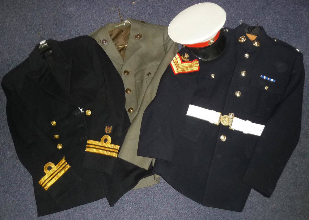 Lot 95 - A Royal Marines No.1 Dress Uniform, to a Sergeant of the Stores Accountant Trade, comprising...