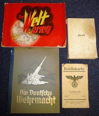 Lot 98 - A German Cigarette Card Album "Die Deutsche Wehrmacht", complete with two hundred and seventy...