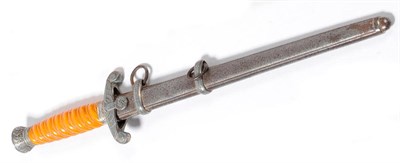 Lot 113 - A German Third Reich Army Officer's Dagger, the 26cm double edge steel blade by Tiger,...