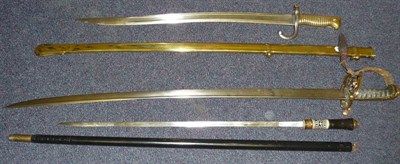 Lot 133 - A Victorian 1822 Pattern Infantry Officer's Sword, the 82cm single edge pipe back steel blade...