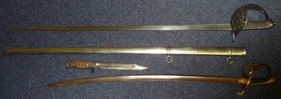 Lot 148 - A Victorian 1895 Pattern Infantry Officer's Sword, with 81cm single edge steel blade - pitted,...