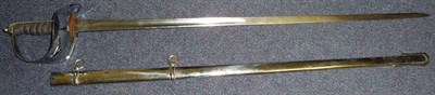 Lot 156 - A George V Senior NCO's Sword, the 82cm single edge fullered steel blade by Fenton Bros. Ltd.,...