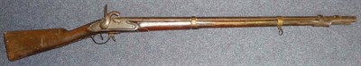 Lot 280 - An Early 19th Century French Percussion Cap Three Band Musket, converted from a flintlock, with...