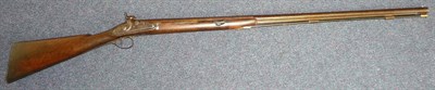 Lot 284 - A 19th Century Percussion Cap Single Barrel Sporting Gun, converted from a flintlock, the 86cm...