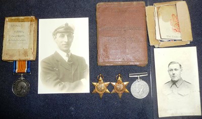 Lot 22 - A British War Medal, to F.22460 J.SPRAGGON. A.C.1 R.N.A.S. in box of issue with portrait...