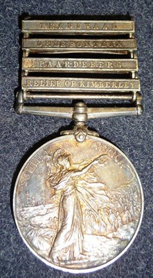 Lot 27 - A Queen's South Africa Medal, with four clasps RELIEF OF KIMBERLEY, PAARDEBERG, DRIEFONTEIN and...
