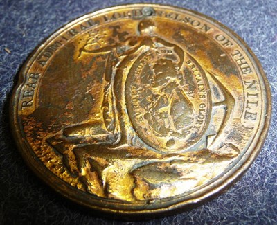 Lot 30 - A Davison's Nile Medal 1798, in gilt bronze, un-named, the edge stamped `A TRIBUTE OF REGARD...