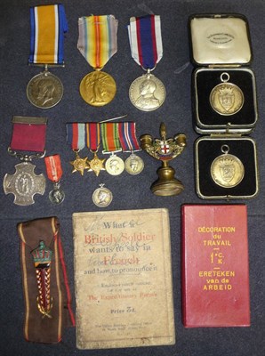 Lot 32 - Three Single First World War Medals, comprising British War Medal to 36219 SPR.A.S.DALLIMORE. R.E.