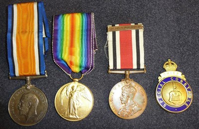 Lot 33 - A First World War Pair, awarded to M-273835 SJT.L.DAVIS. A.S.C., comprising British War Medal...